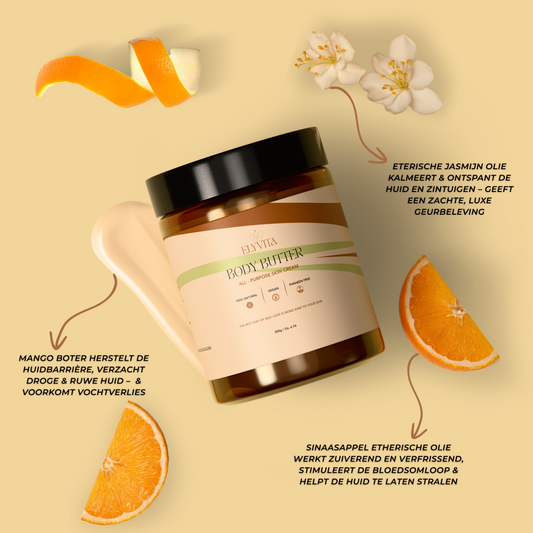 Body Butter - Fruity Flowers met Jasmijn & Sinaasappel